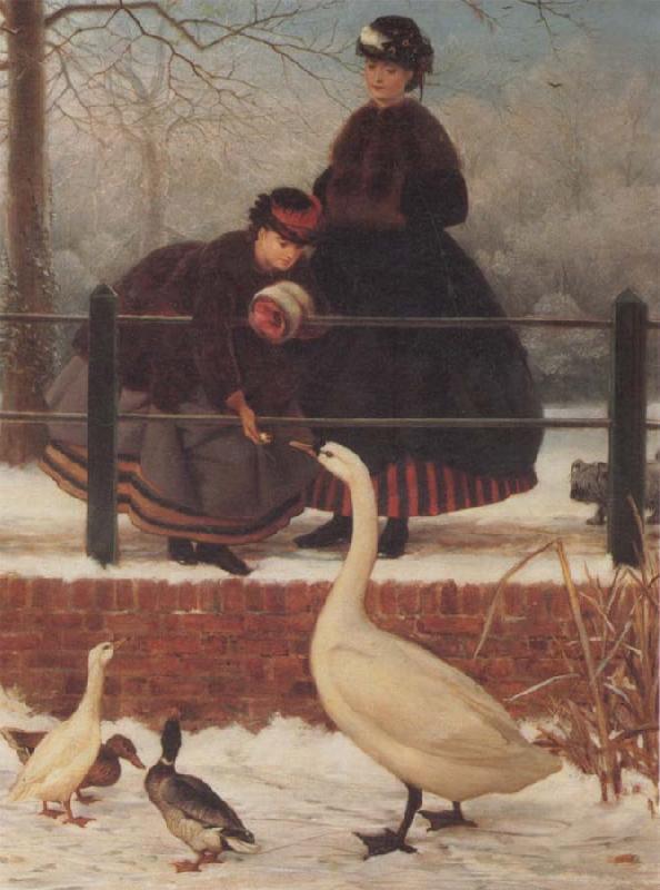 George Leslie Frozen Out oil painting image